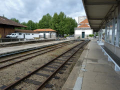 
Metre gauge platforms at the East end of Regua Station, April 2012